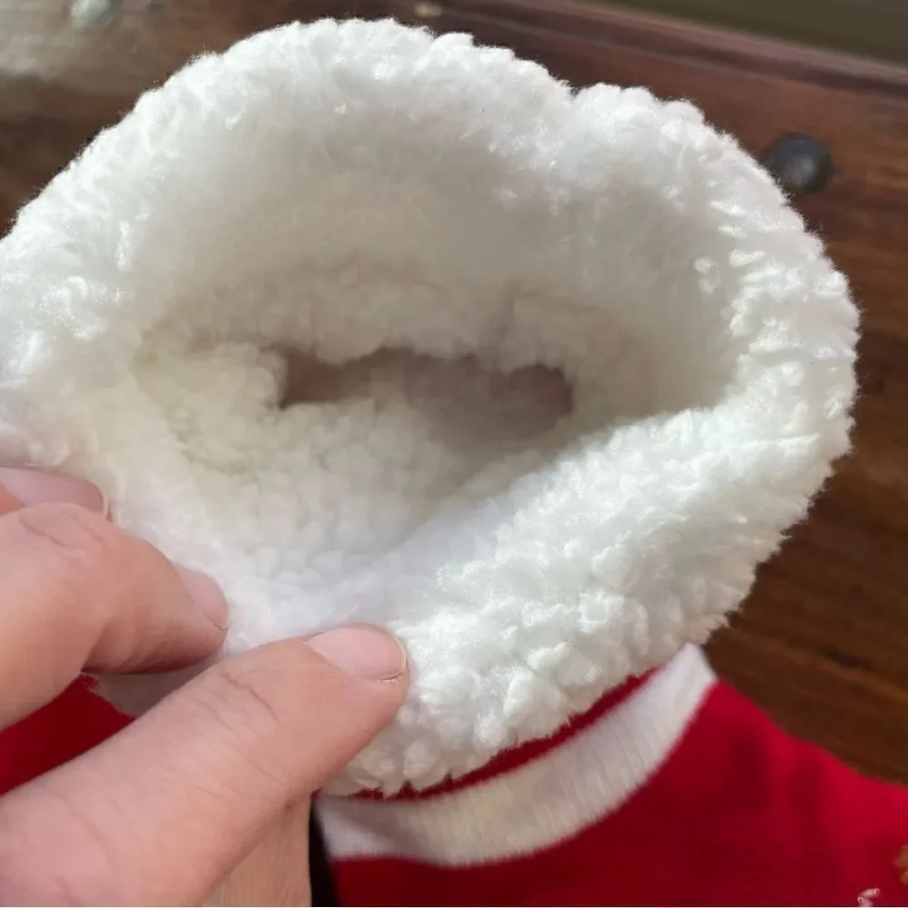 Women’s Fleece Lined Fuzzy Christmas Gripper Socks NWOT
